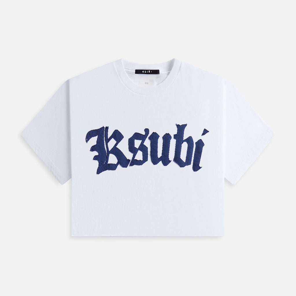 Ksubi Scribe Oh G Crop Tee - White