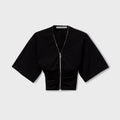 Alexander Wang Zipper Tee - Black