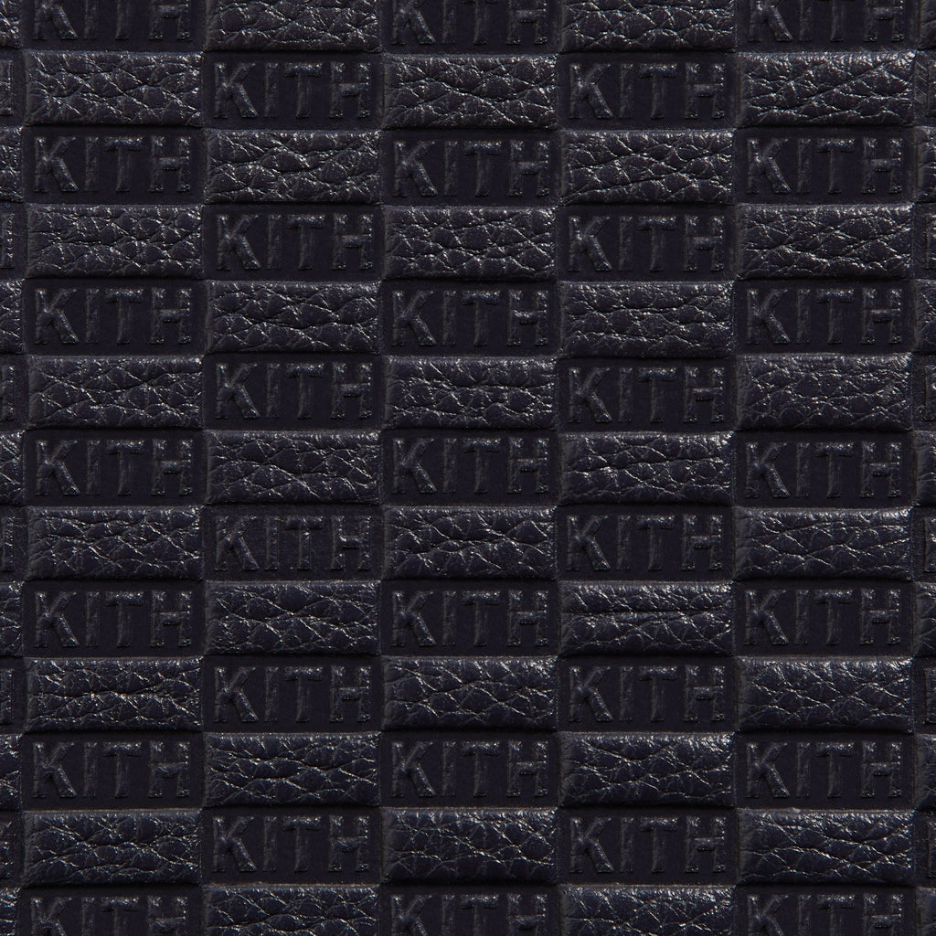 Kith Monogram Tumbled Saffiano Leather Watch Box - Ink