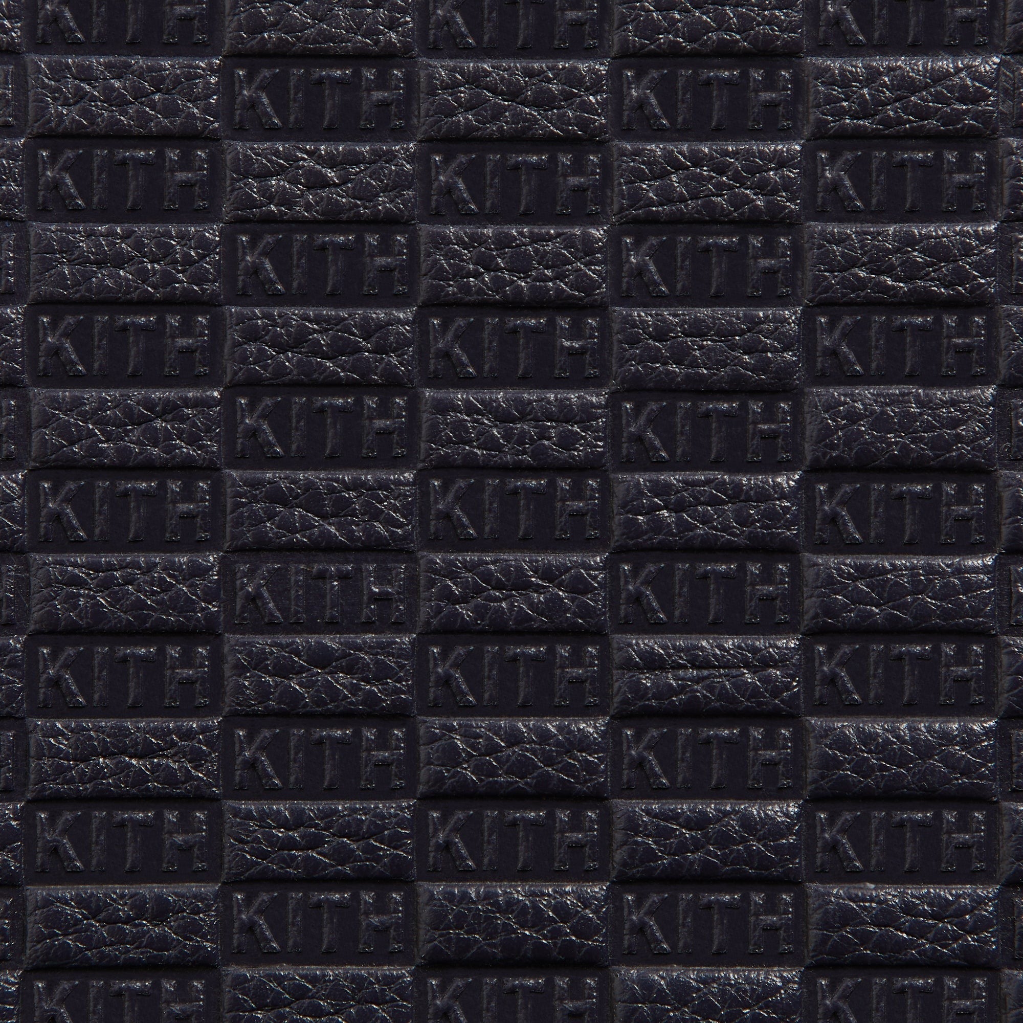 Kith Monogram Tumbled Saffiano Leather Watch Box - Ink