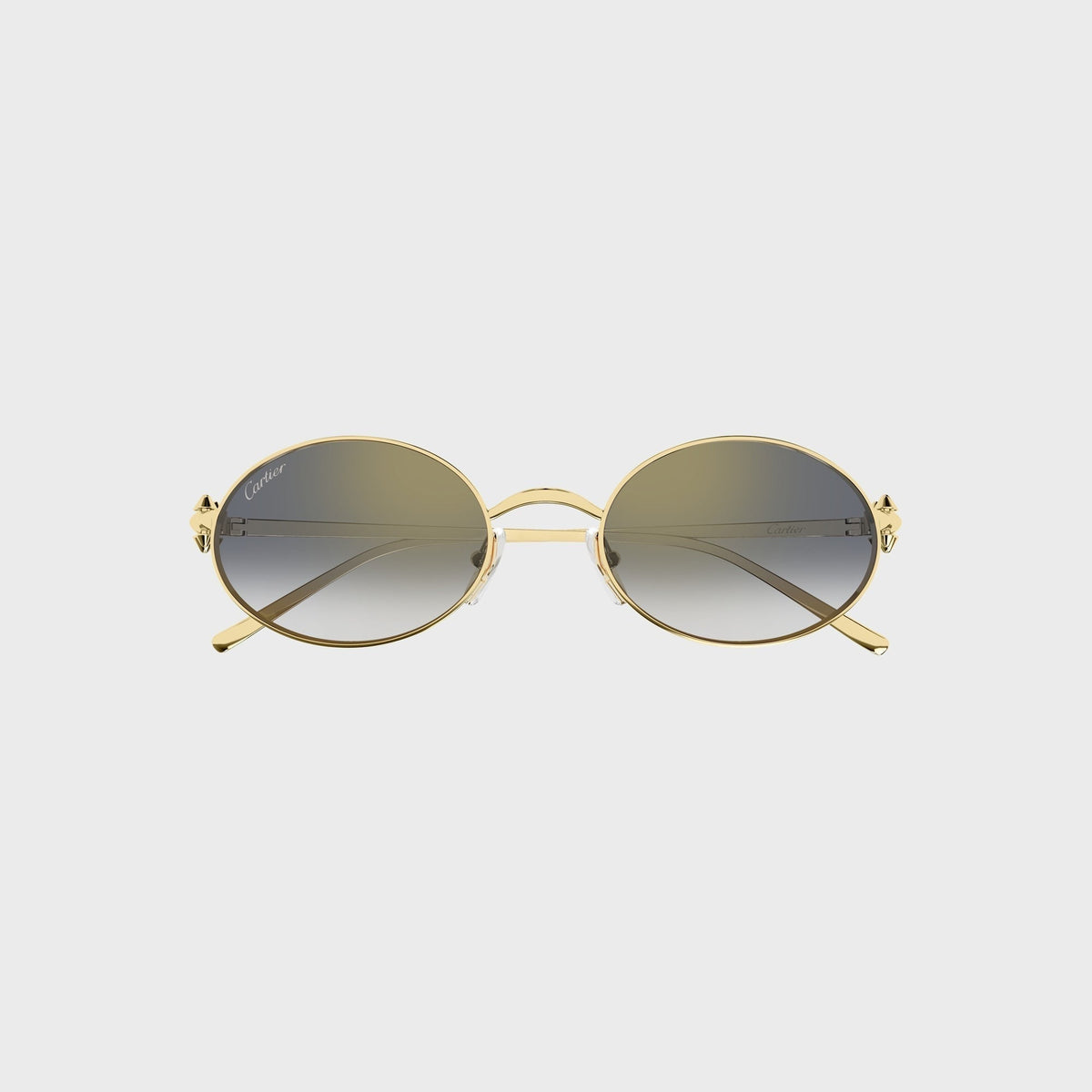 Cartier CT0644S Oval Sunglasses - Gold / Grey