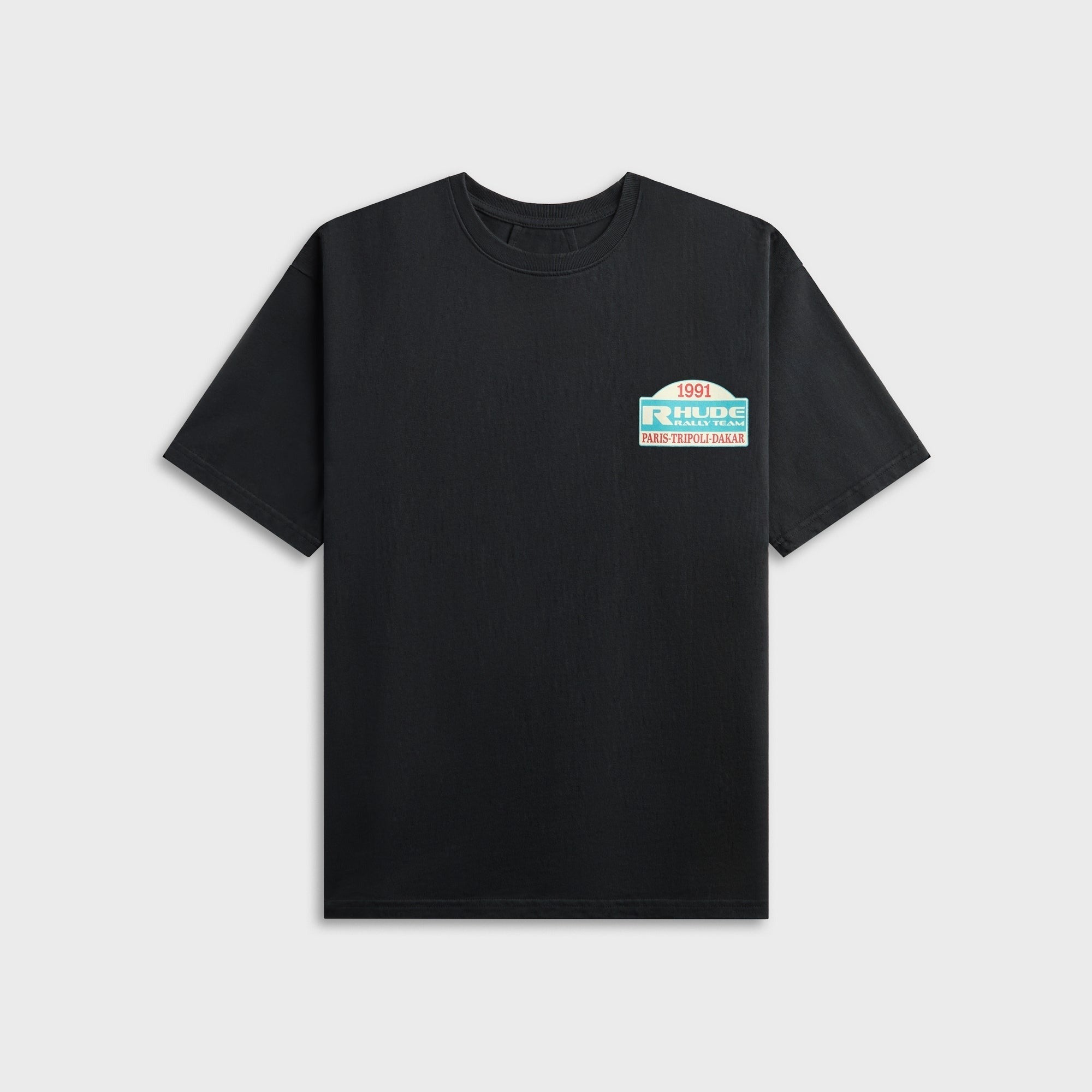 Rhude Tripoli Rally Team Tee - Vintage Black / Yellow