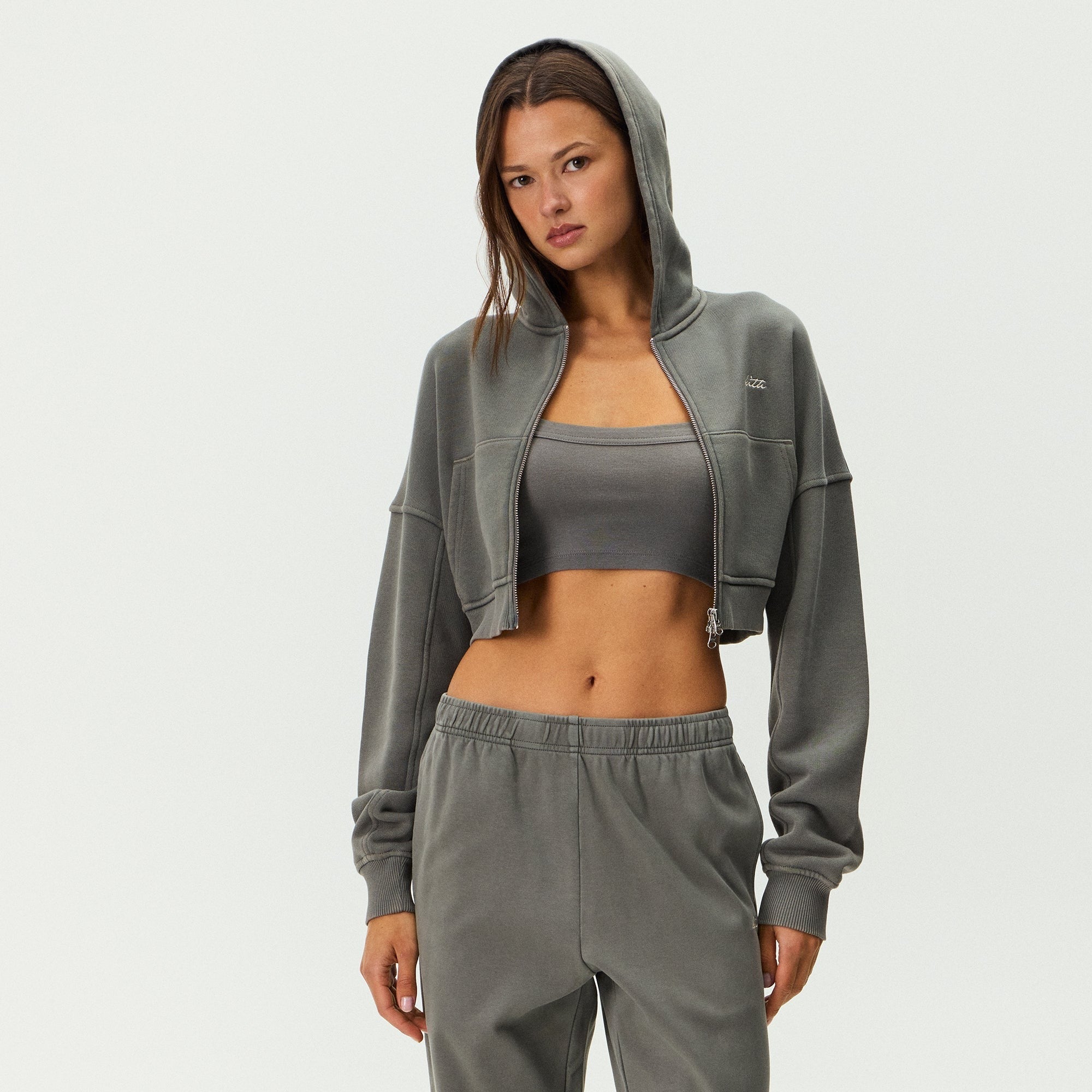 Kith Women Hendler Cropped Hoodie - Island