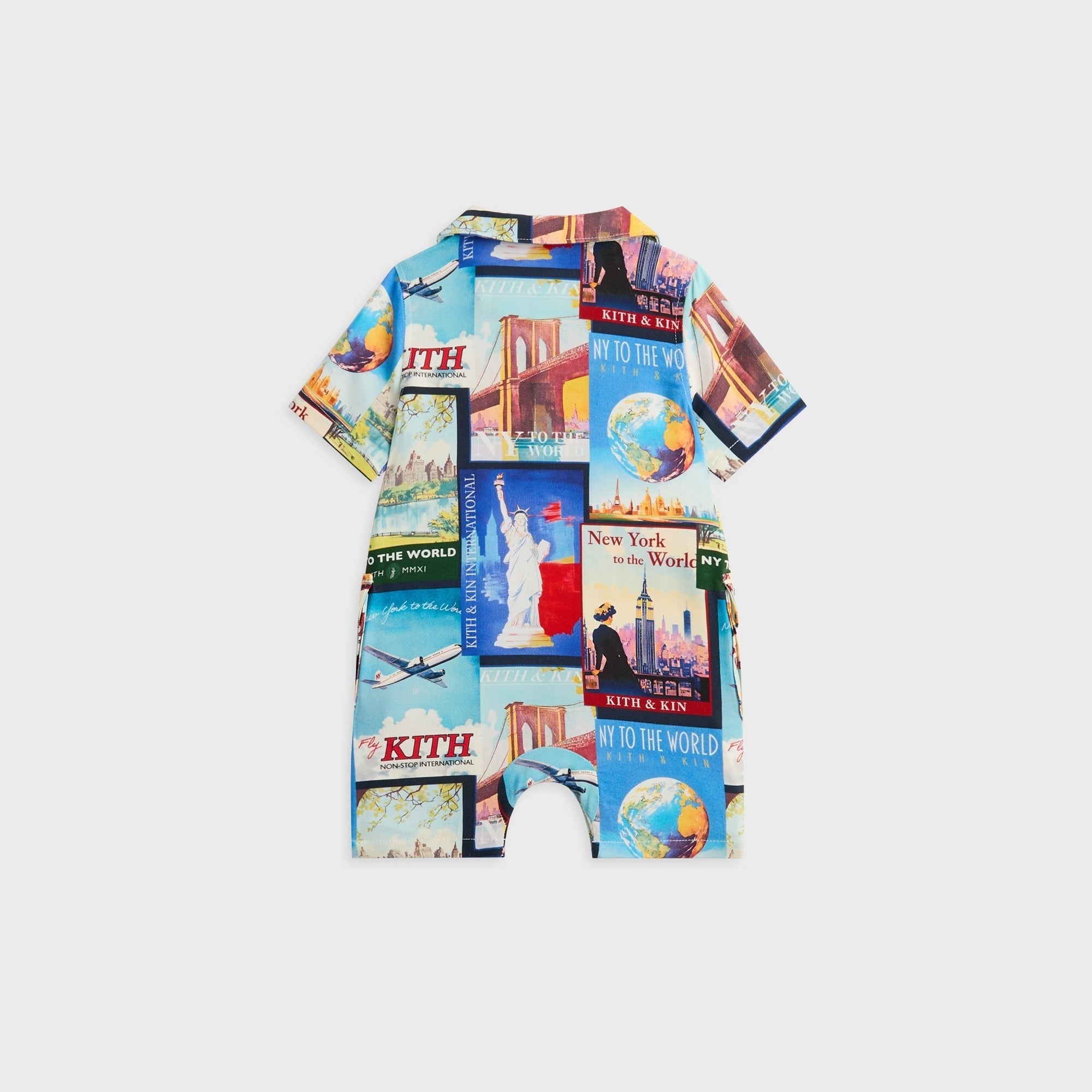 Kith Baby World Travel Printed Belmont Shortall - Nocturnal
