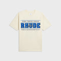 Rhude Chrono Tee - Vintage White / Blue