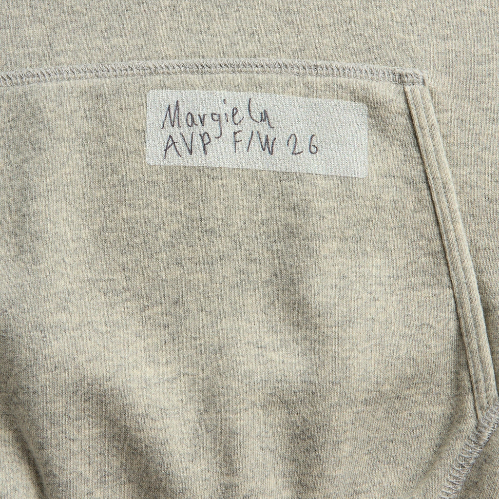 Maison Margiela Graphic Patch Hoodie - Grey Melange