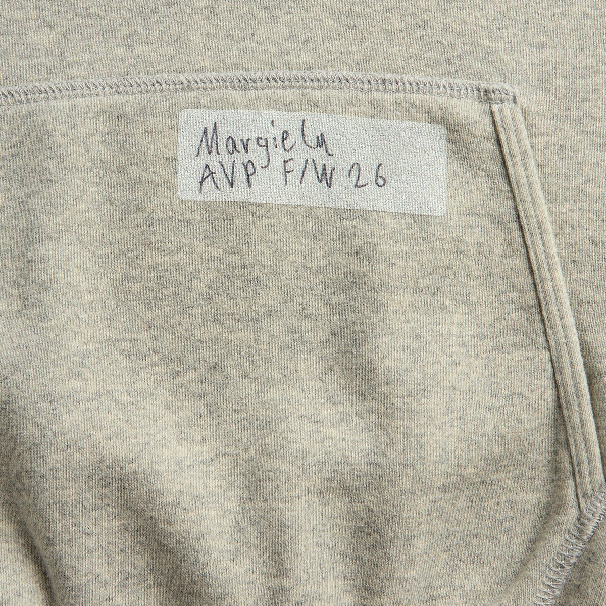 Maison Margiela Graphic Patch Hoodie - Grey Melange