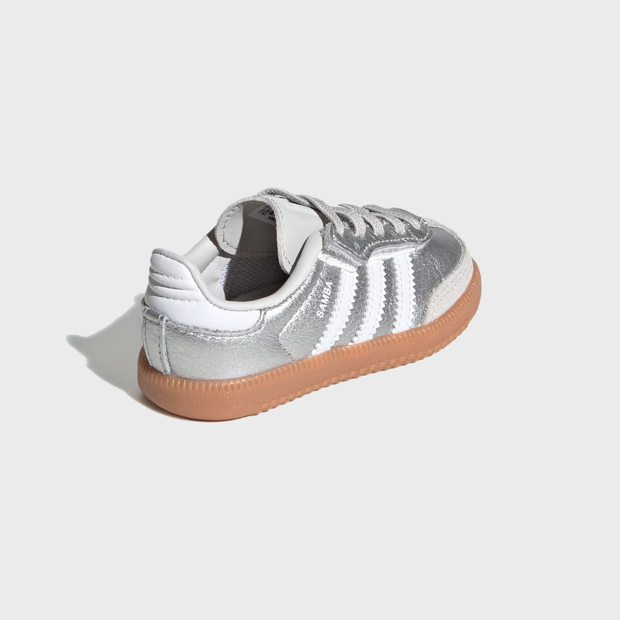 adidas TD Samba OG Comfort Closure Elastic Lace - Silver Metallic / Cloud White / Gum