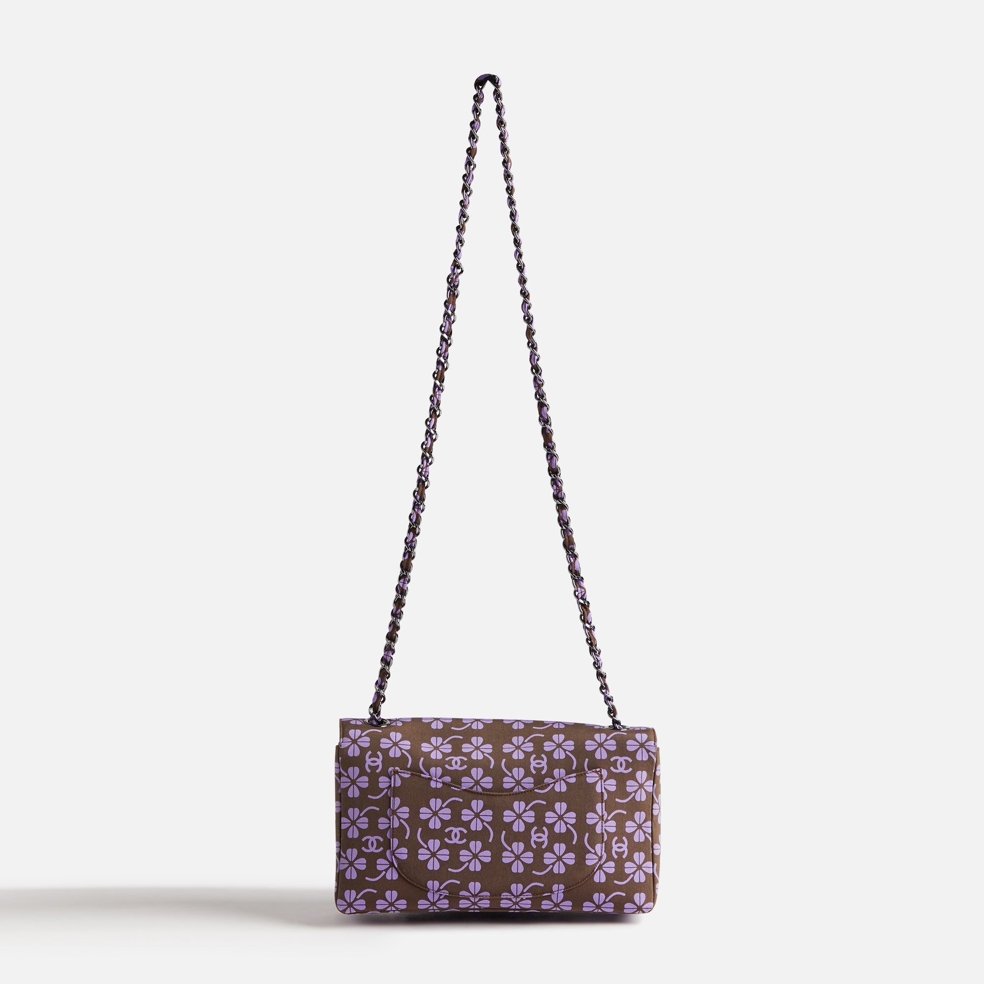 WGACA Chanel Nylon Clover Bag - Brown / Purple