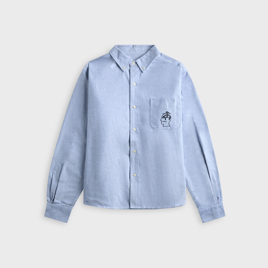Brain Dead x Brooks Brothers California Selvedge Oxford Button Up - Blue