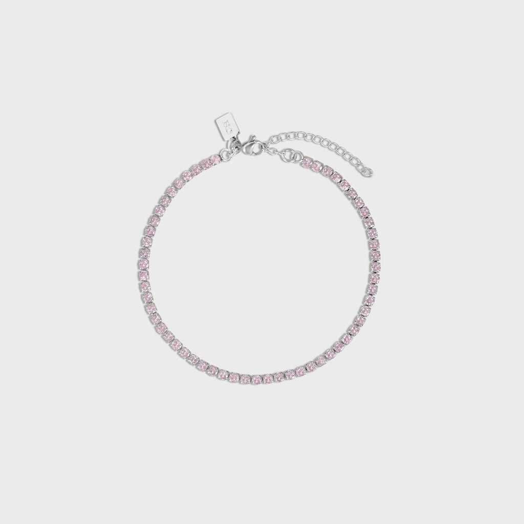 Crystal Haze Serena Anklet - Bubblegum Pink