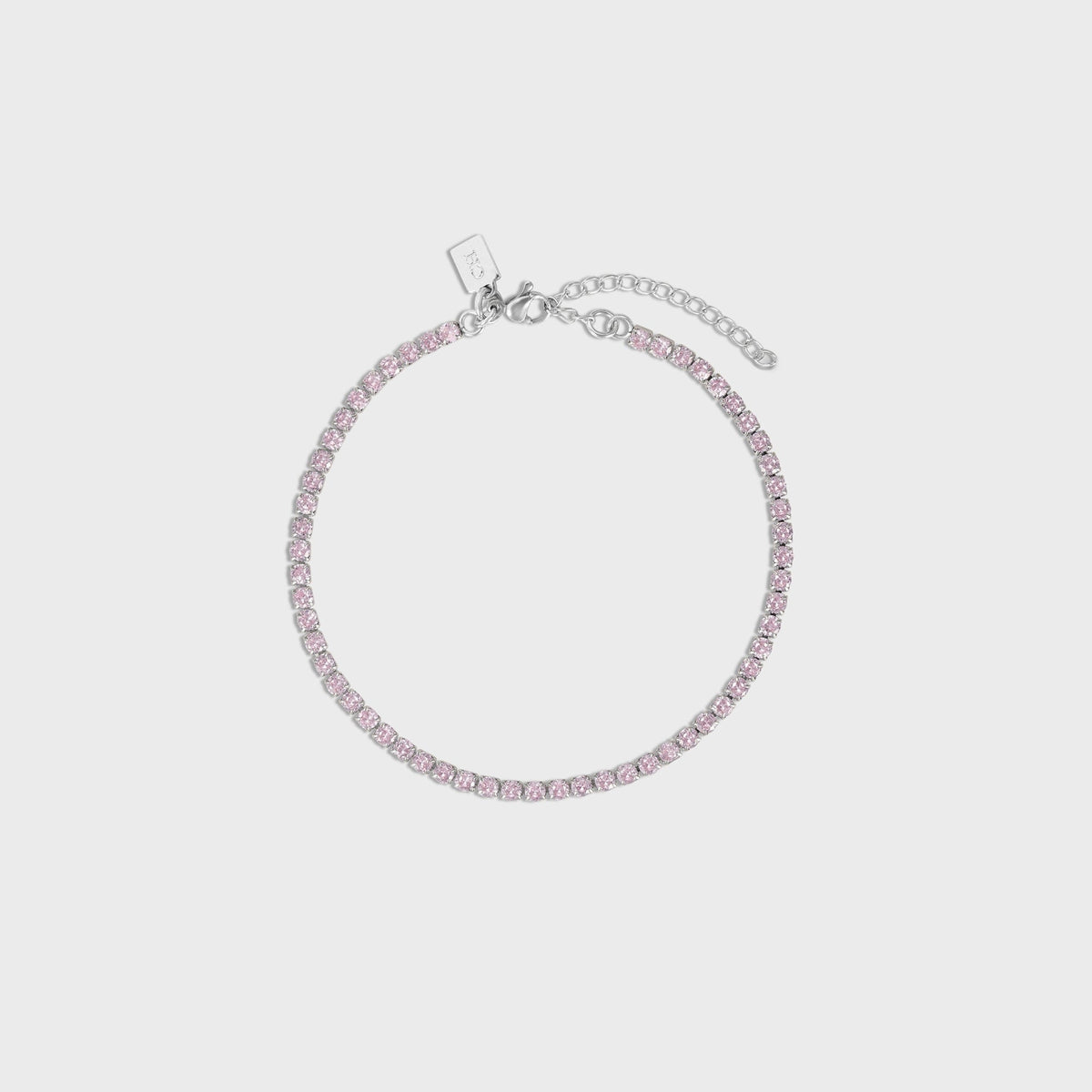 Crystal Haze Serena Anklet - Bubblegum Pink