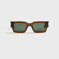 Saint Laurent SL 572 Resin Sunglasses - Brown / Green