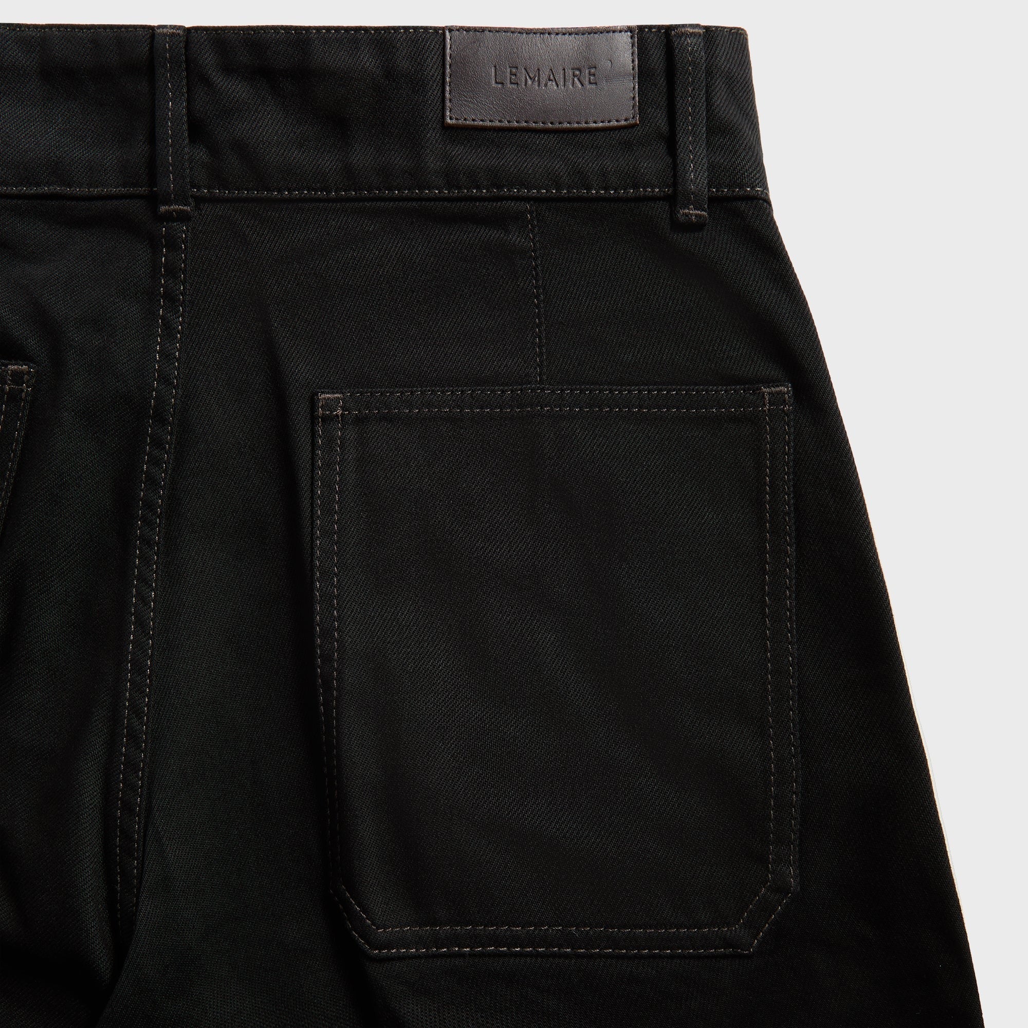 Lemaire Maxi Barrel Workwear Pants - Black