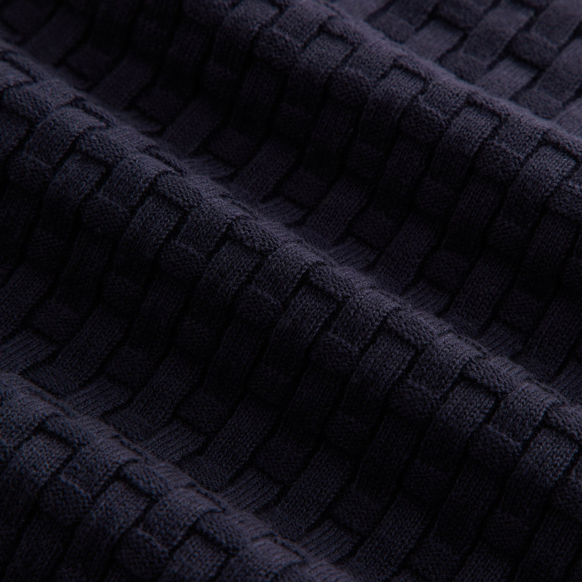 Kith Women Taylen Basketweave Sweater Polo - Ink