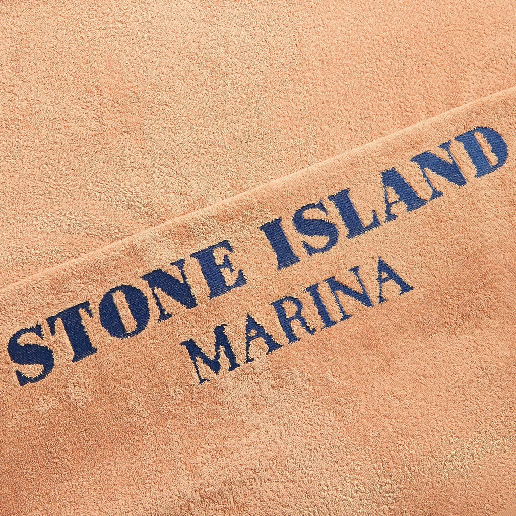 Stone Island Marina Beach Towel - Brown