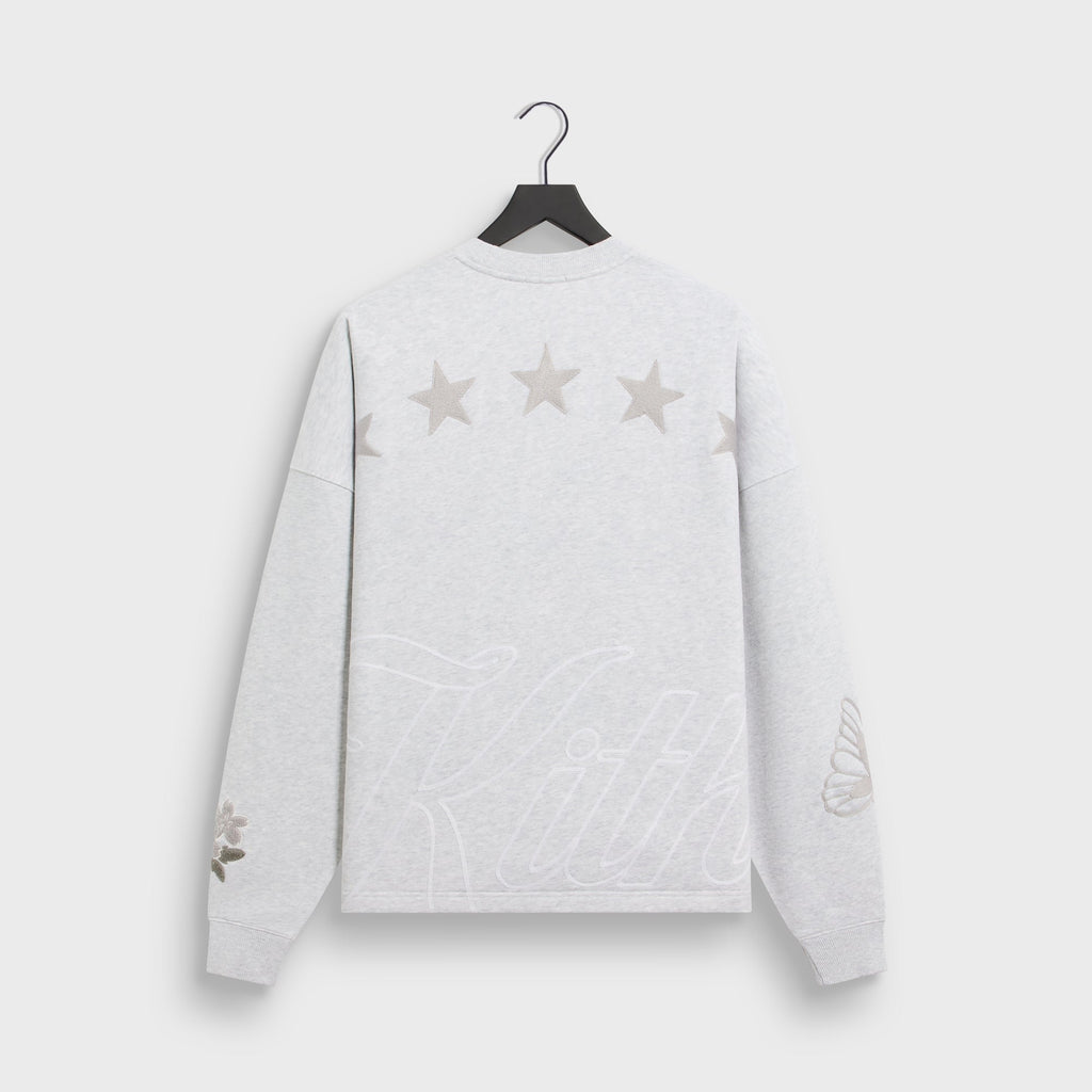 Kith Varsity Lawson Crewneck - Light Heather Grey