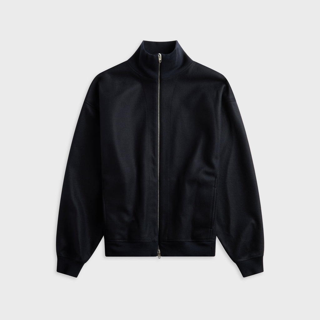 Jil Sander Wool Melton Zip-Up Jacket - Midnight
