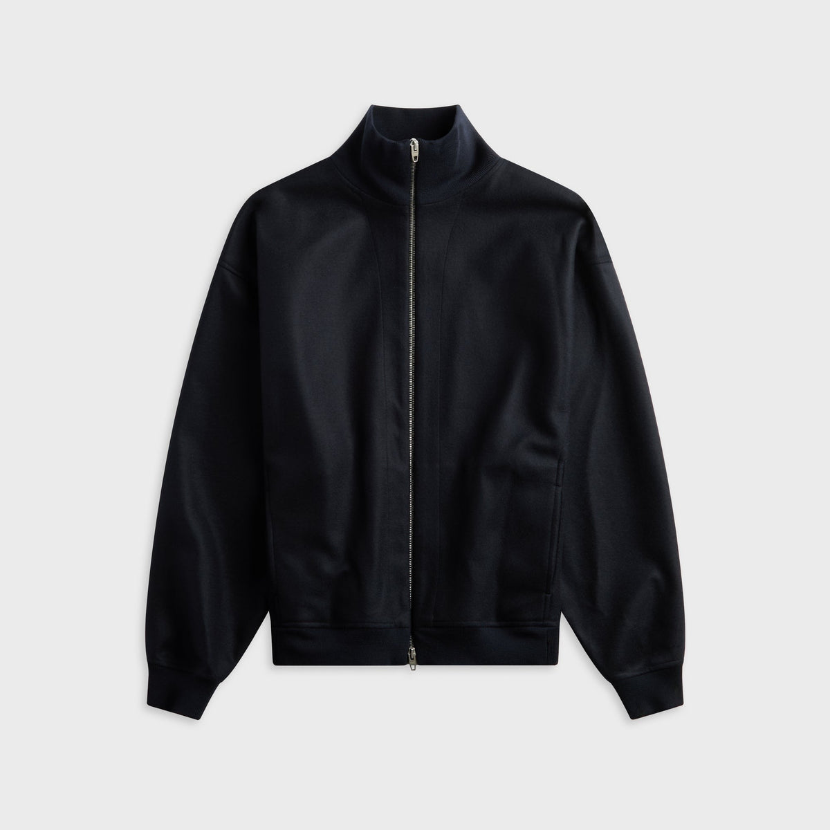Jil Sander Wool Melton Zip-Up Jacket - Midnight