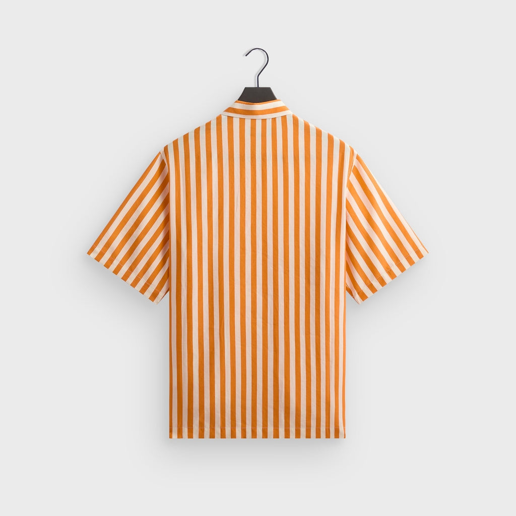 Kith Striped Thompson Camp Collar Shirt - Tiger