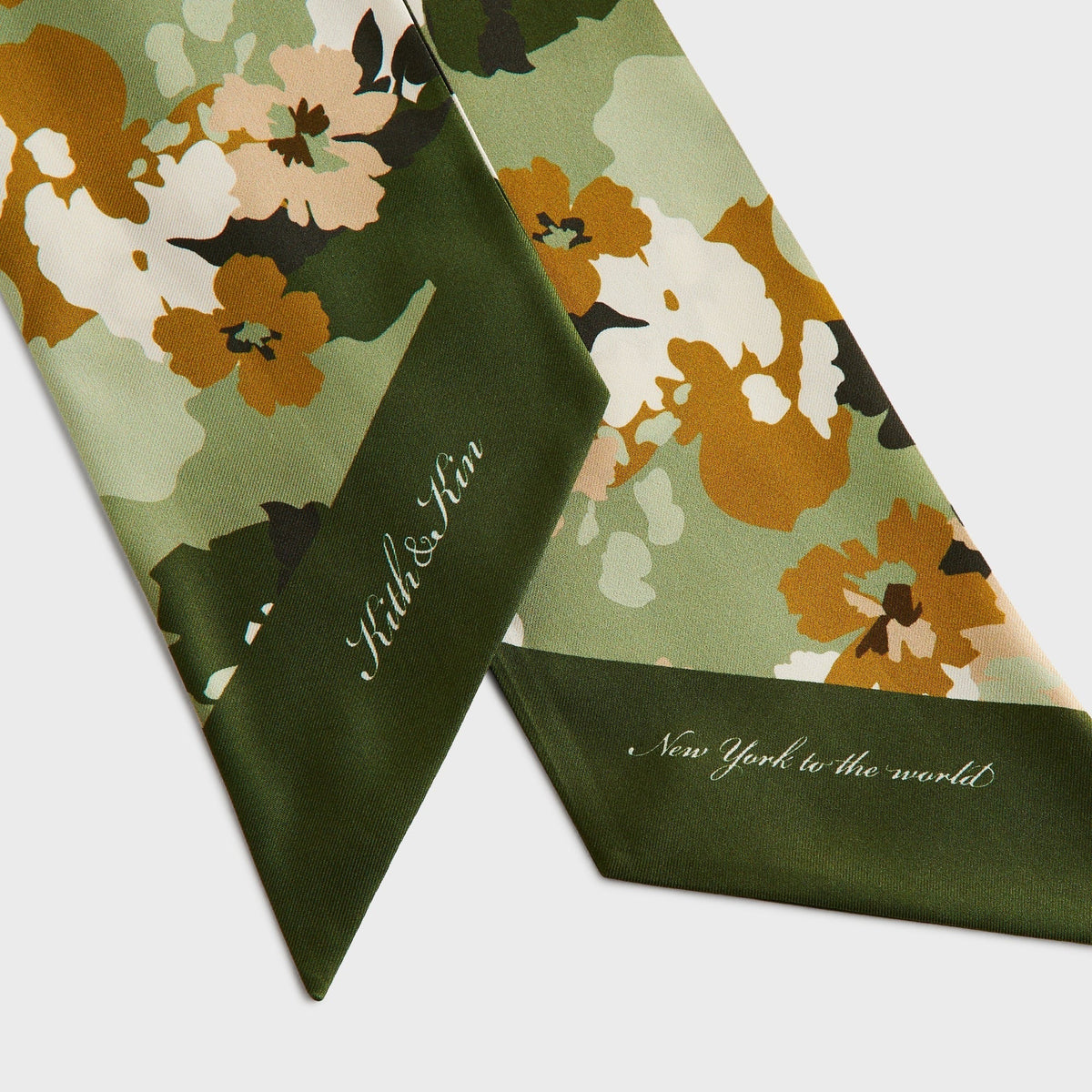 Kith Printed Silk Neck Tie - Sage