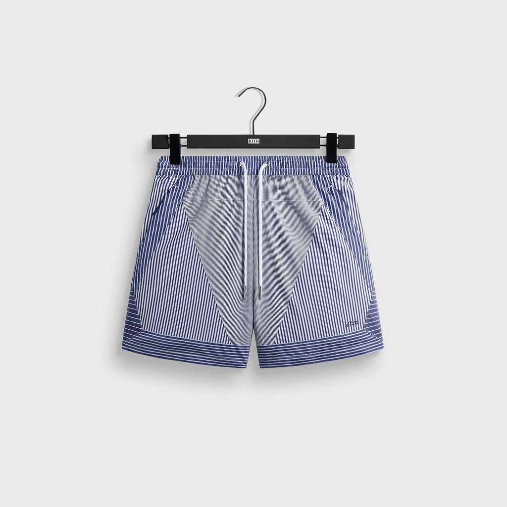 Kith Poplin Stripe Turbo Short - Darkshore