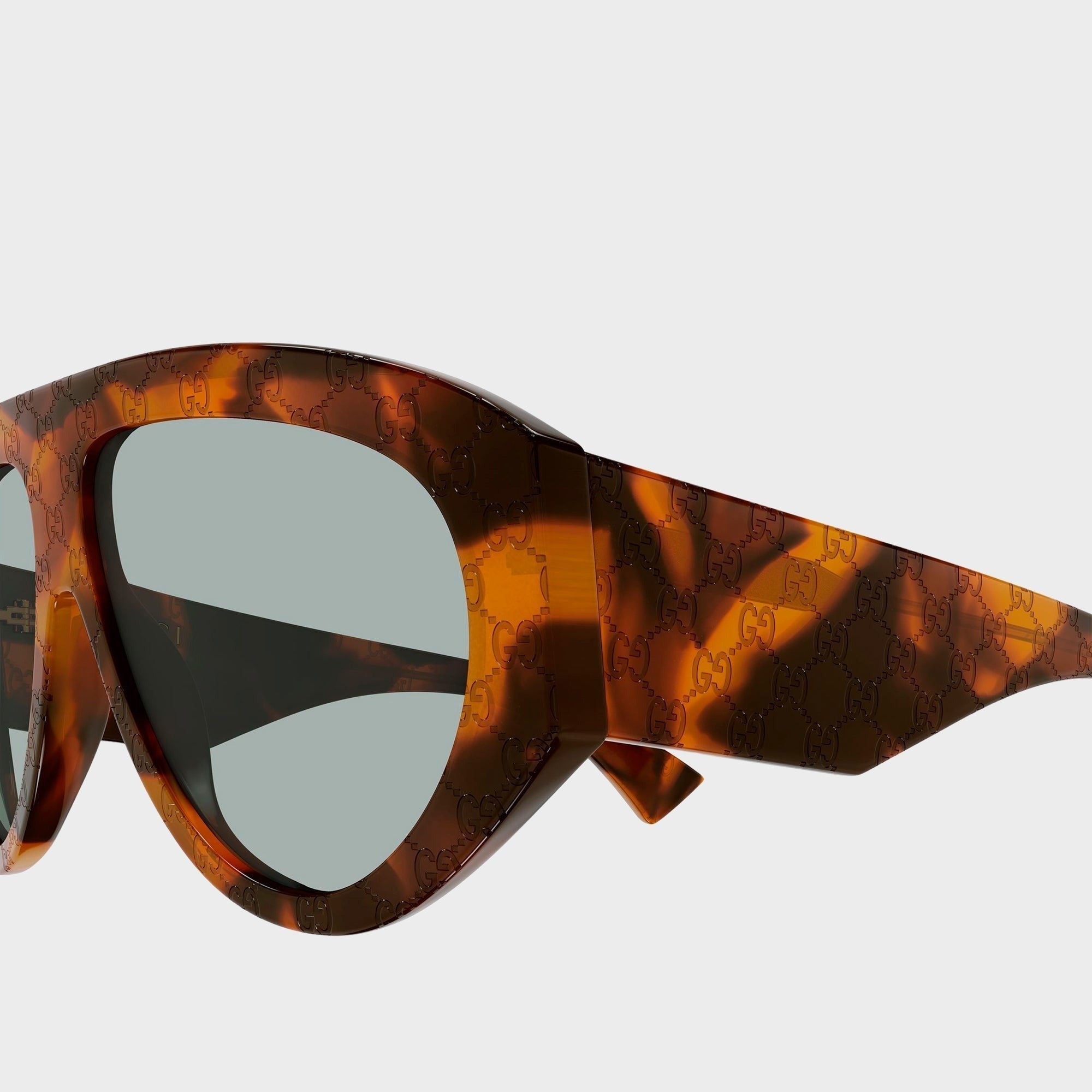 Gucci Aviator Sunglasses - Havana / Green