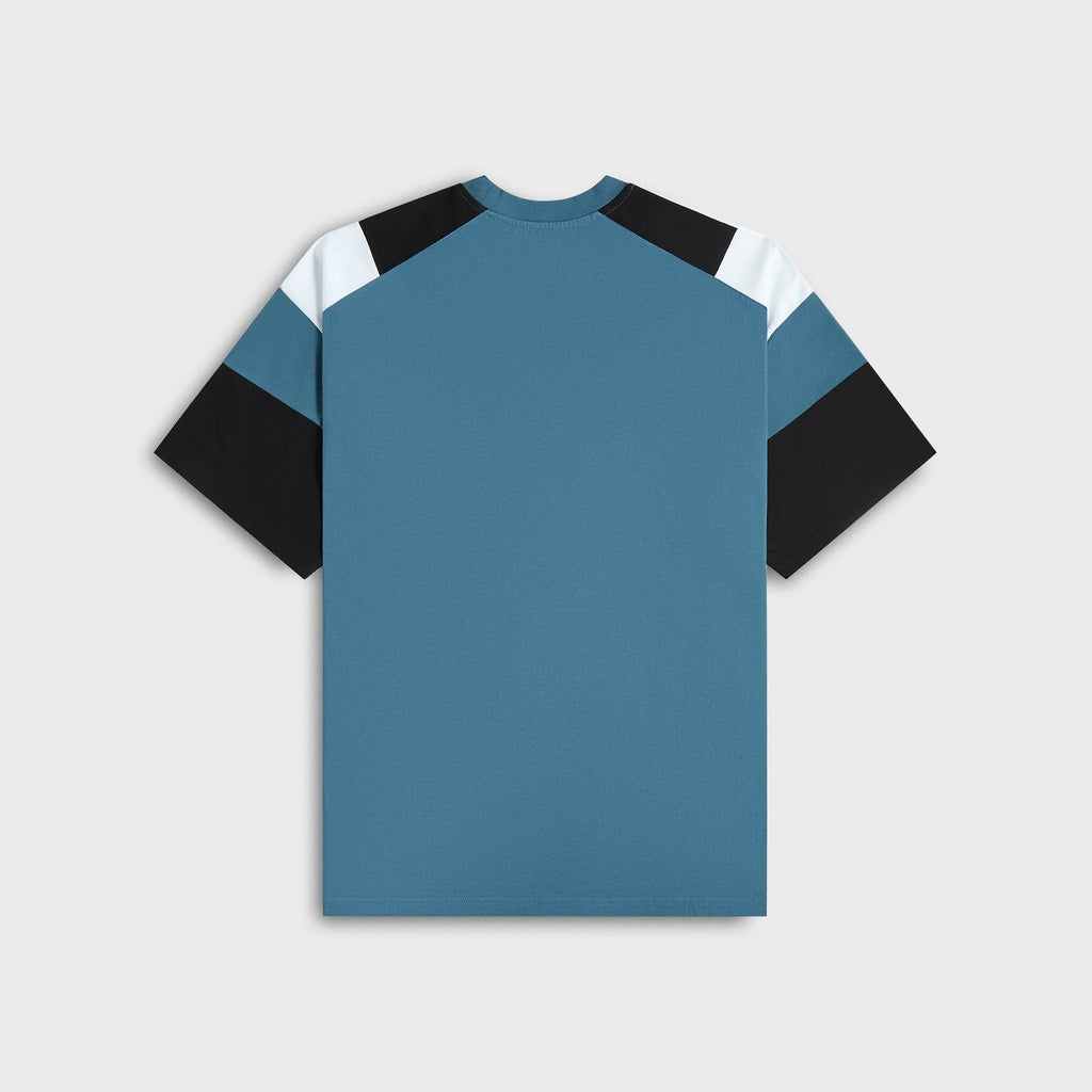 Martine Rose Oversized Paneled Tee - Blue Agean Rose