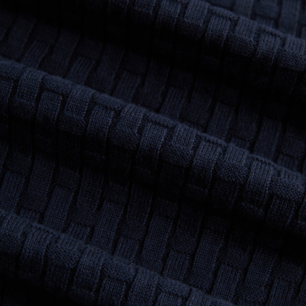 Kith Basketweave Tilden Crewneck - Nocturnal