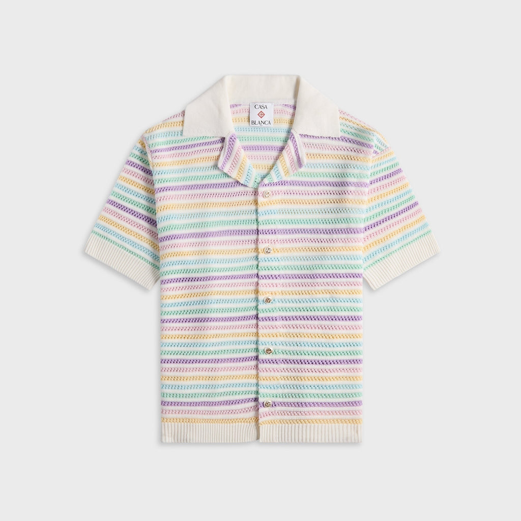 Casablanca Flower Crochet Polo - Multi