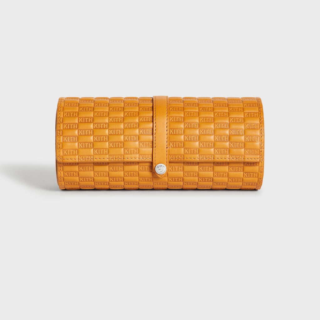 Kith for BMW Leather 3-Watch Roll - Camel