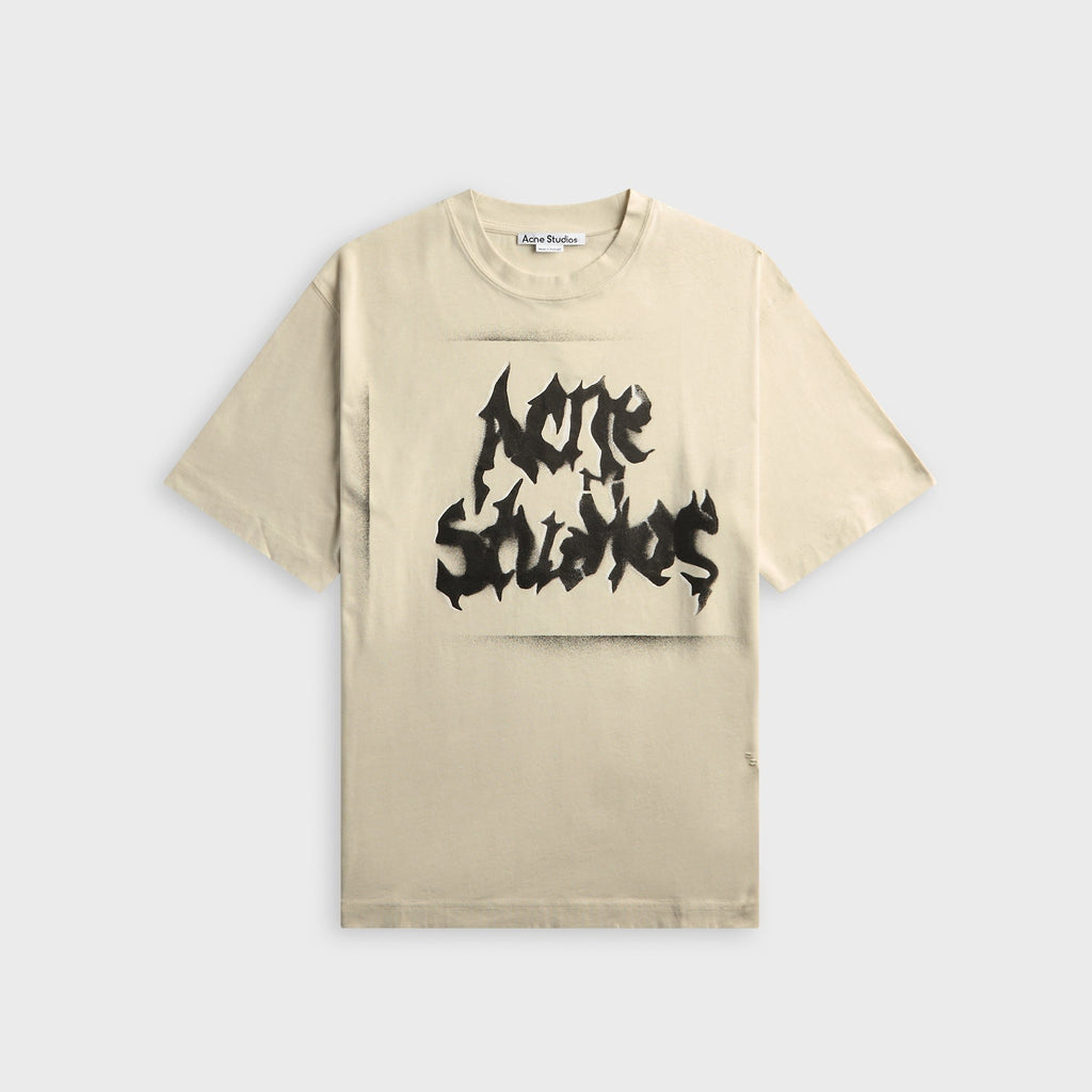 Acne Studios Gothic Logo Tee - Dusty White