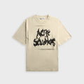 Acne Studios Gothic Logo Tee - Dusty White