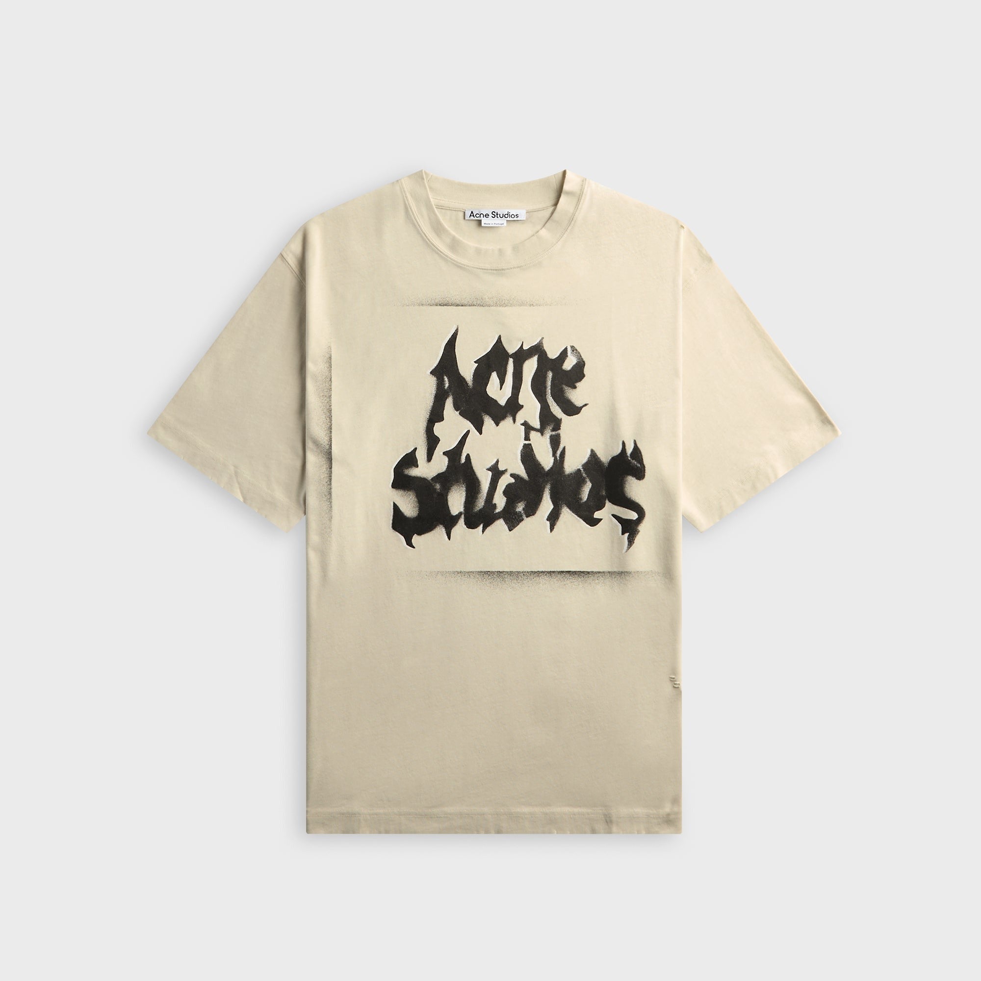Acne Studios Gothic Logo Tee - Dusty White