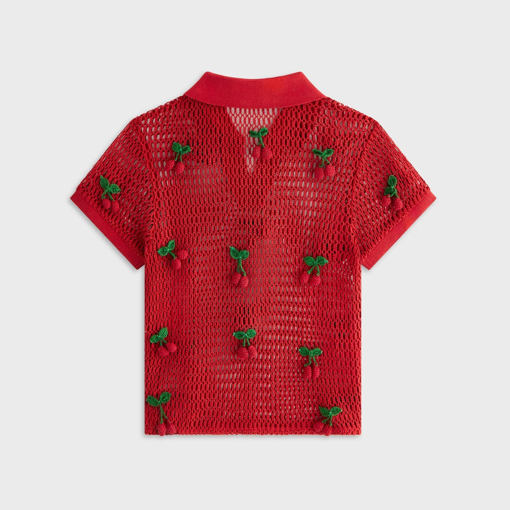 Kith Women Hedi Cherry Sweater Polo - Fury