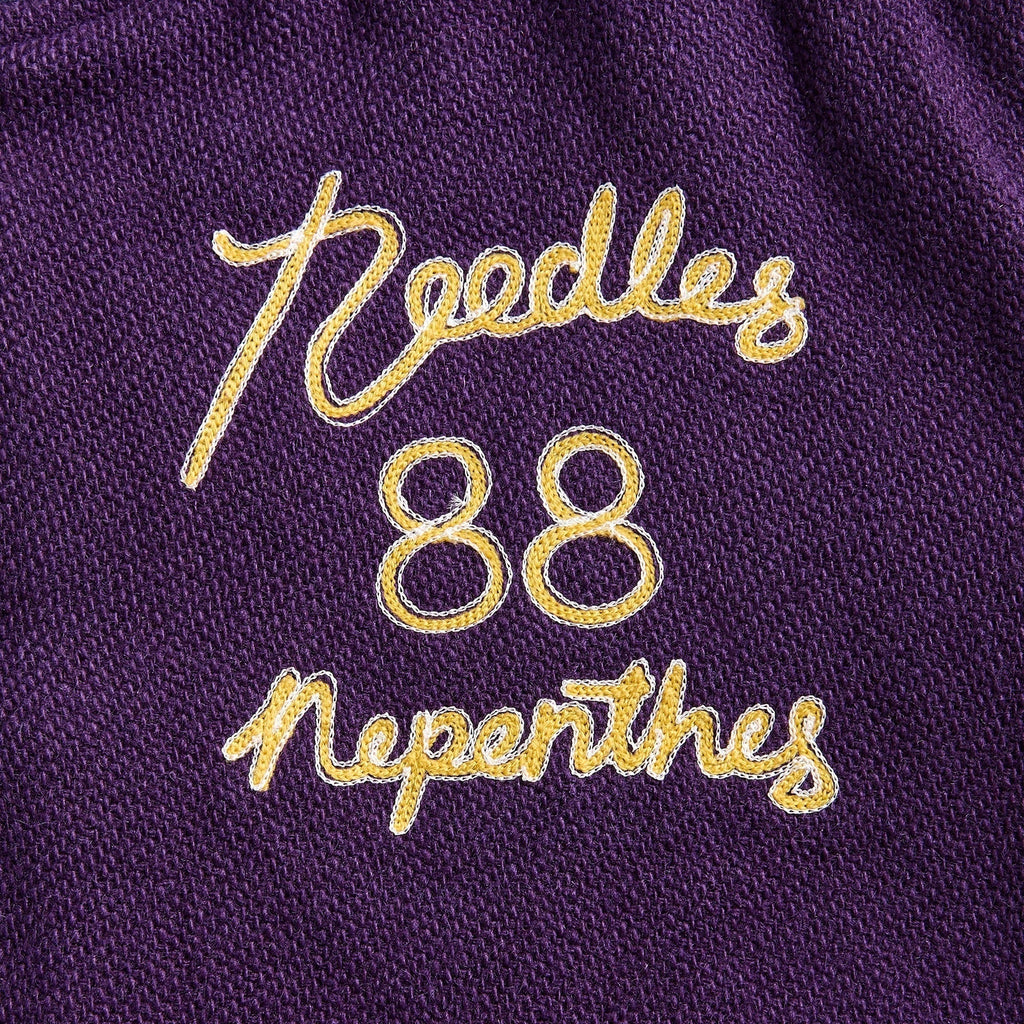 Needles Lettered Wool Melton Jacket - Purple
