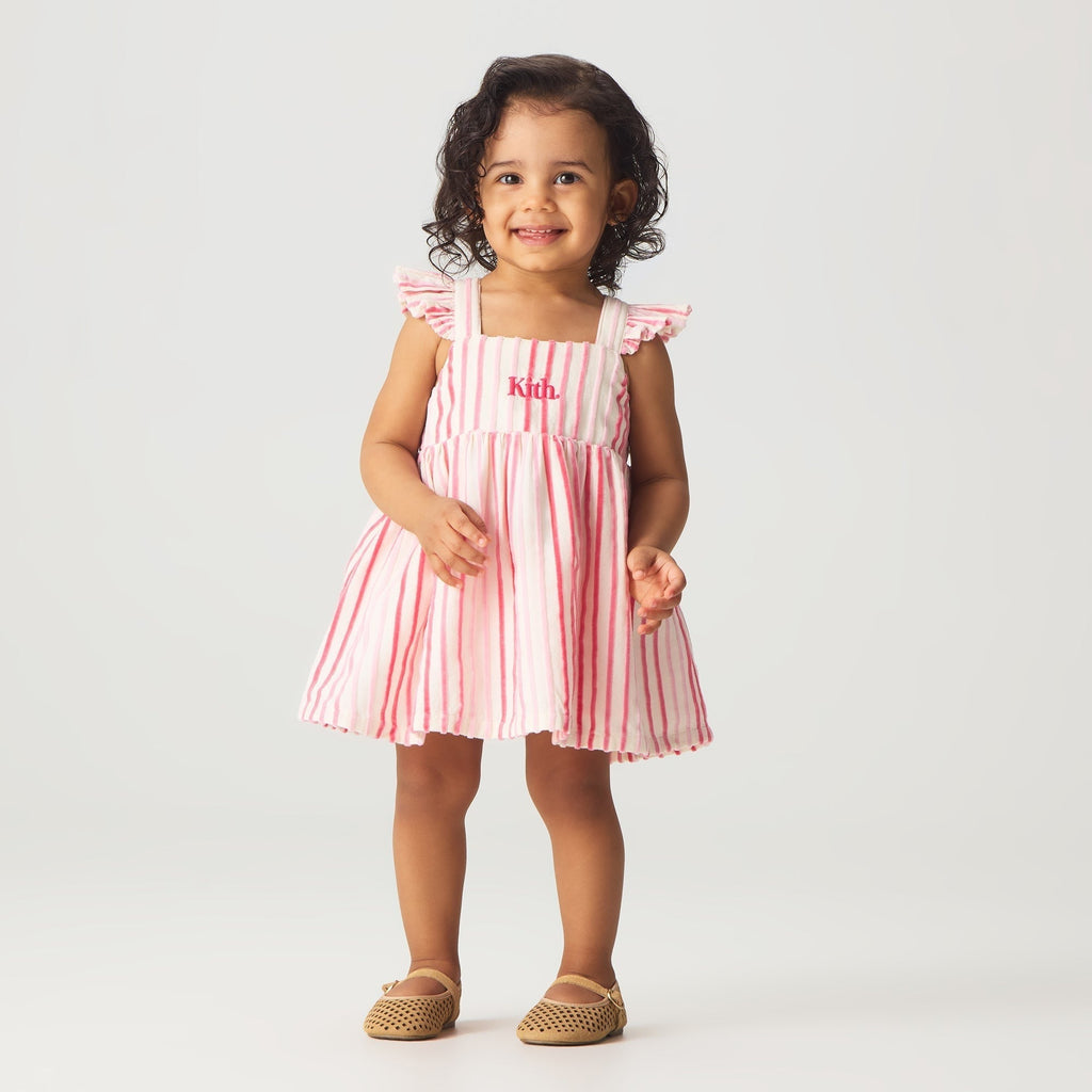 Kith Baby Chenille Stripe Amina Mini Dress - Protea