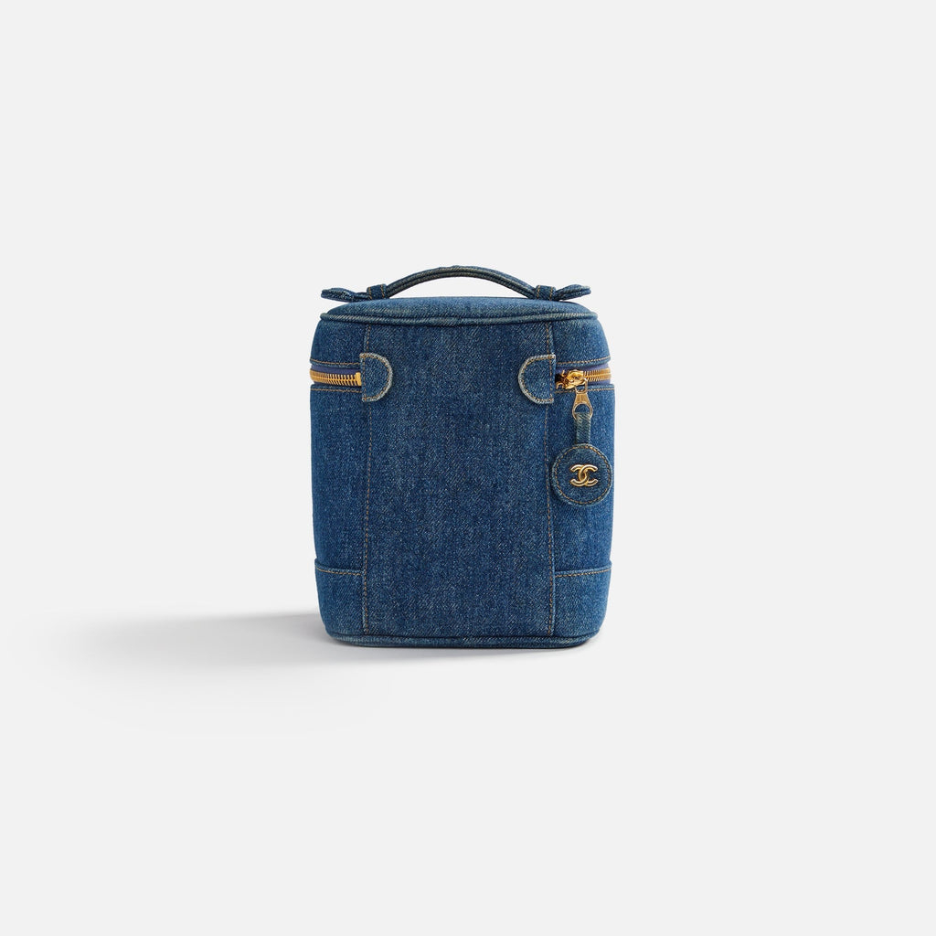 WGACA Chanel Denim Vanity - Blue