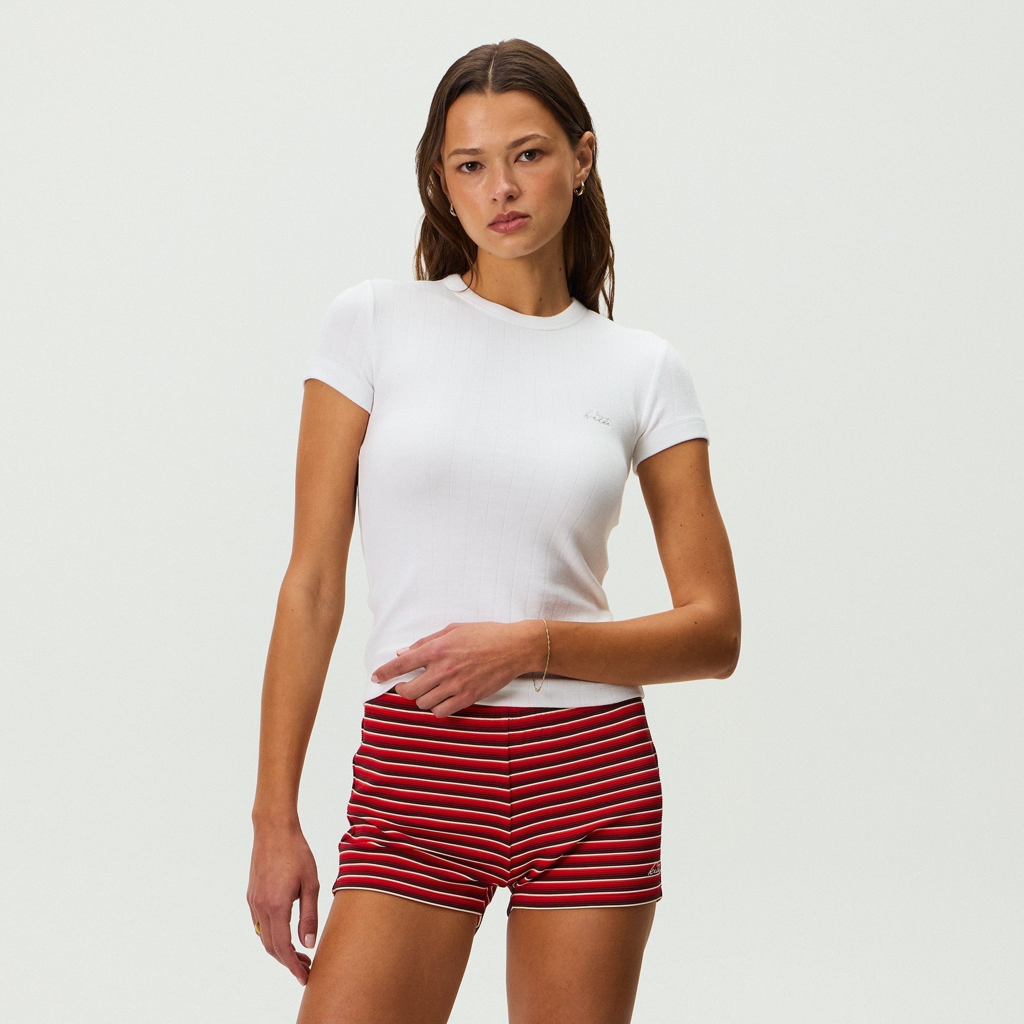 Kith Women Mulberry IV Flat Rib Tee - White