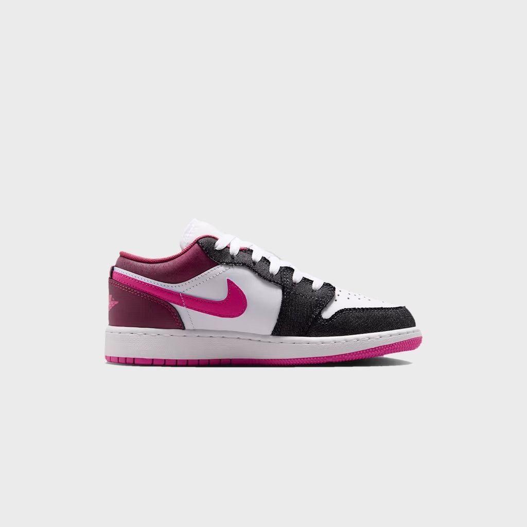 Jordan GS Air Jordan 1 Low SE - Off-Noir / White / Desert Pink