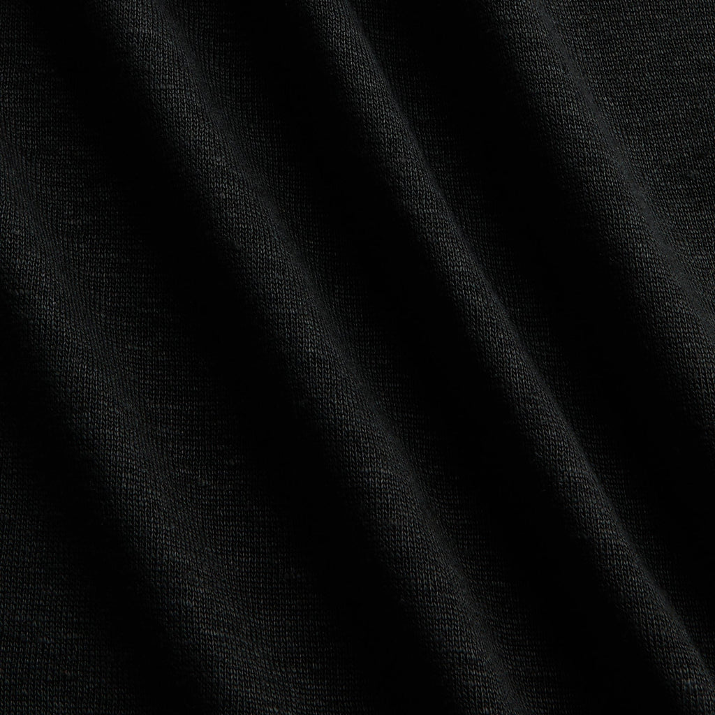 Orlebar Brown OB-T Linen Tailored Fit Crewneck Tee - Black