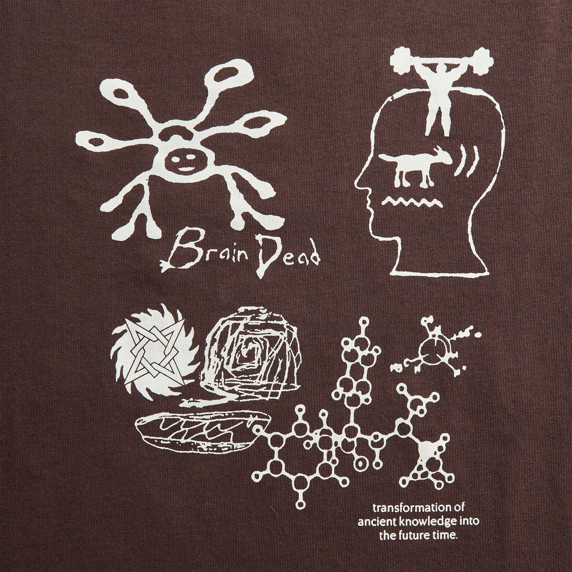 Brain Dead Ancient Knowledge Tee - Berry