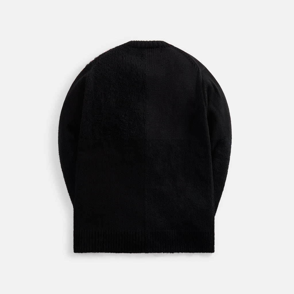 CDG Homme Patchwork Sweater - Black