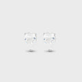 Crystal Haze Pear Shaped Studs - Clear