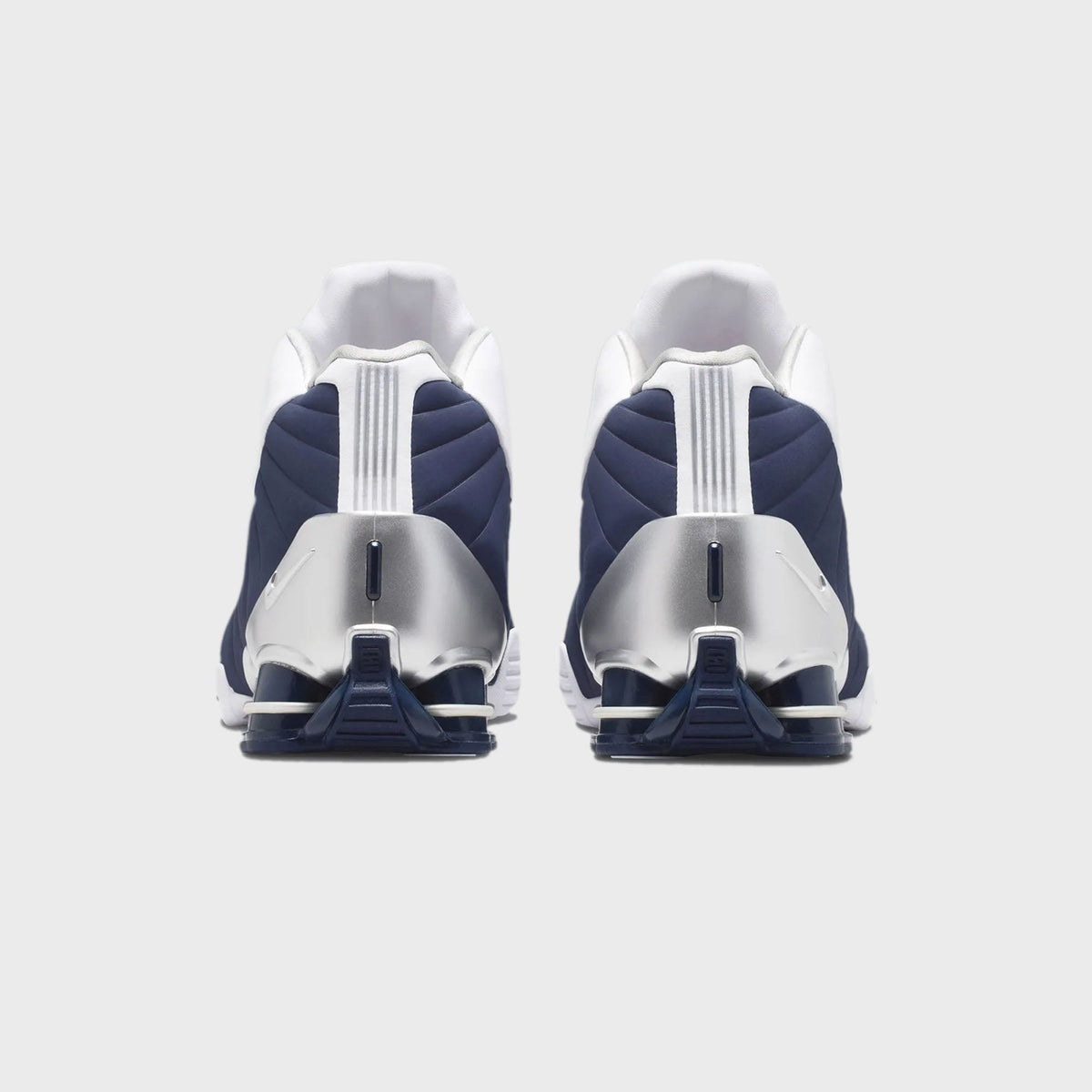 Nike Shox BB4 - White / Midnight Navy / Metallic Silver