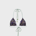 Siedres Juniper Printed Triangle Bikini Top - Multi