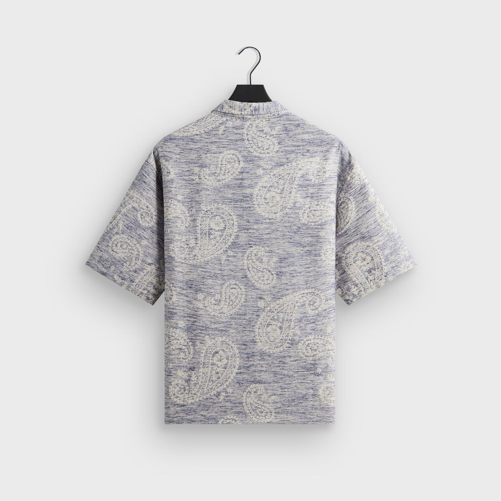 Kith Heathered Paisley Torin Shirt - Light Indigo