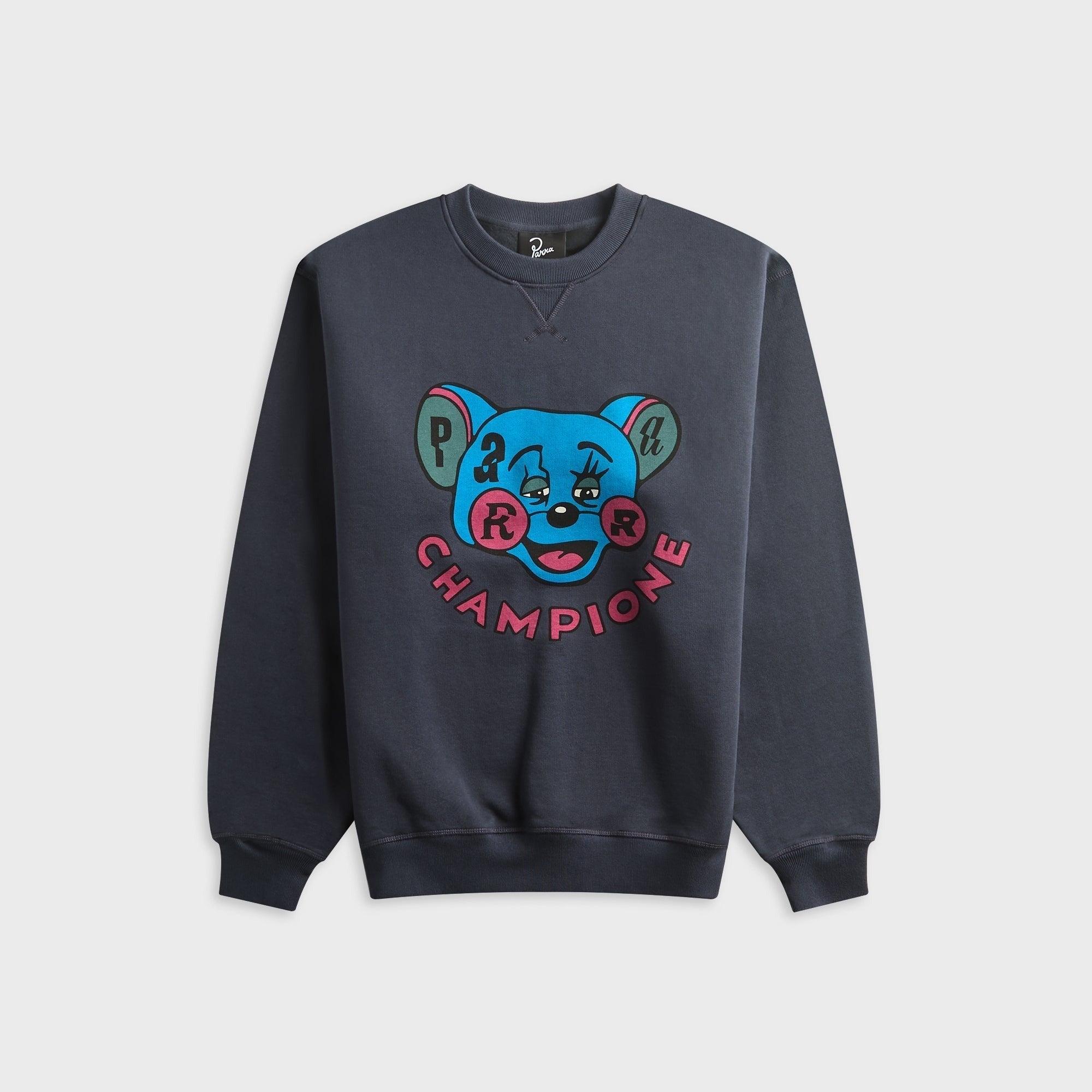 by Parra Tired Champione Crewneck Sweatshirt - Navy Blue
