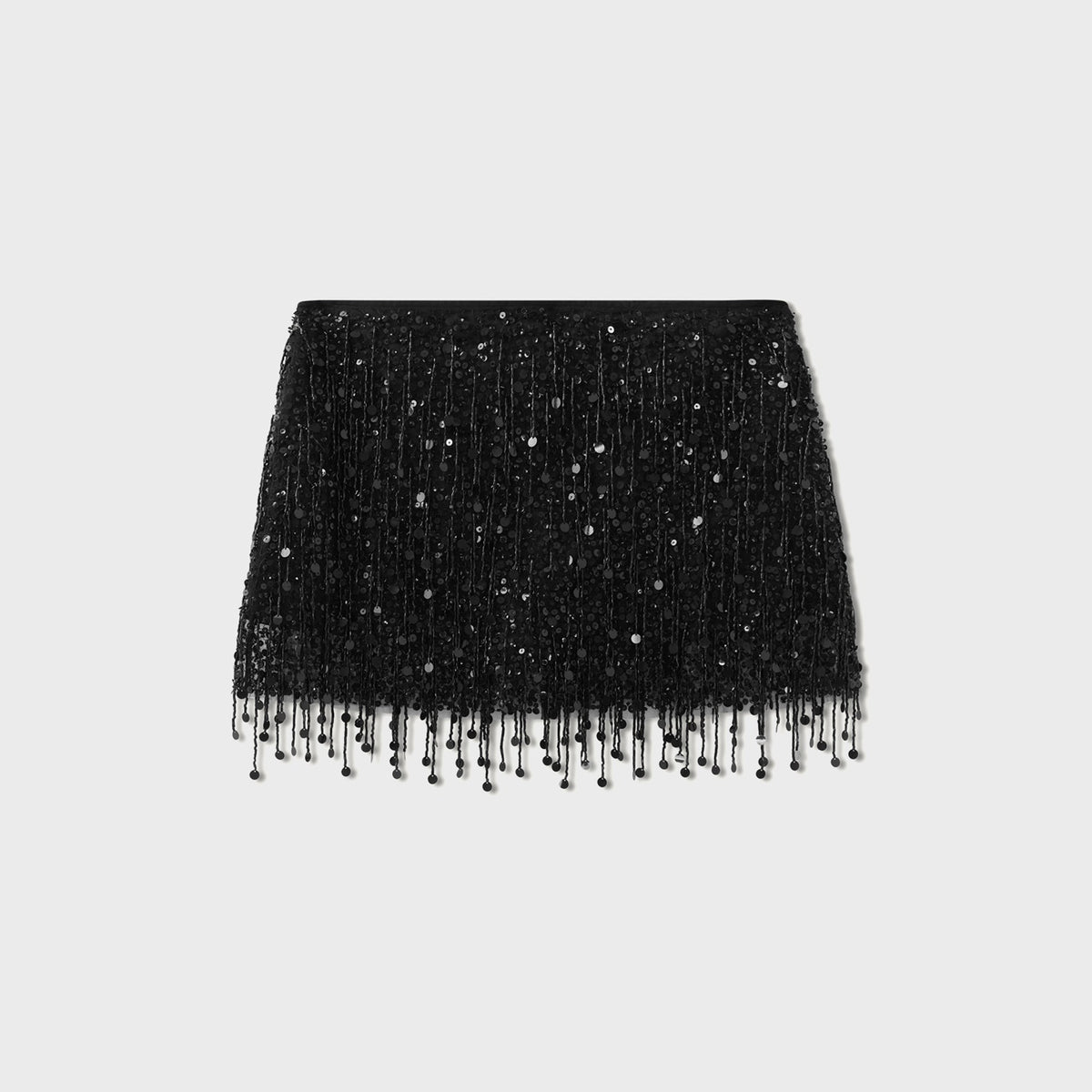 Asta Resort Yasmin Hand Beaded Mini Skirt - Black