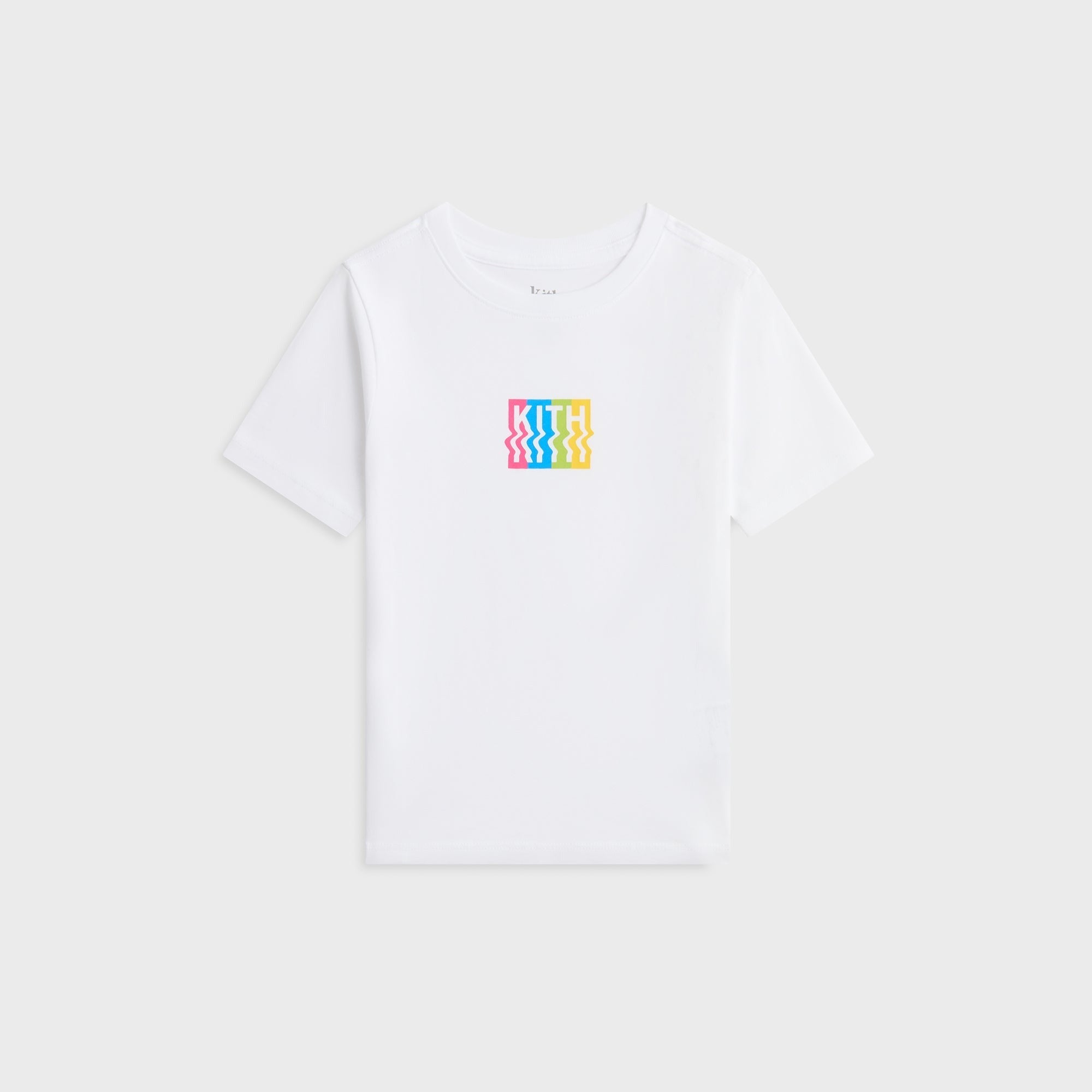 Kith Kids Warp Logo Graphic Tee - White